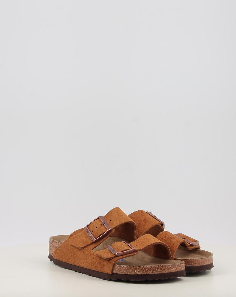 Sandalias BIRKENSTOCK Arizona SFB LEVE Mink cuero