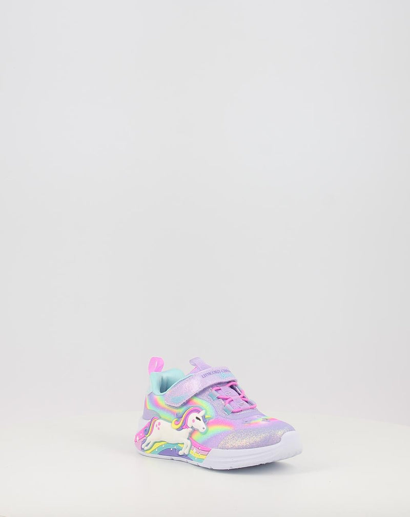 Zapatillas SKECHERS S-LIGHTS UNICORN CHASER morado