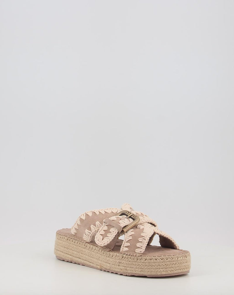 Sandalias MOU JUTE SANDAL taupe