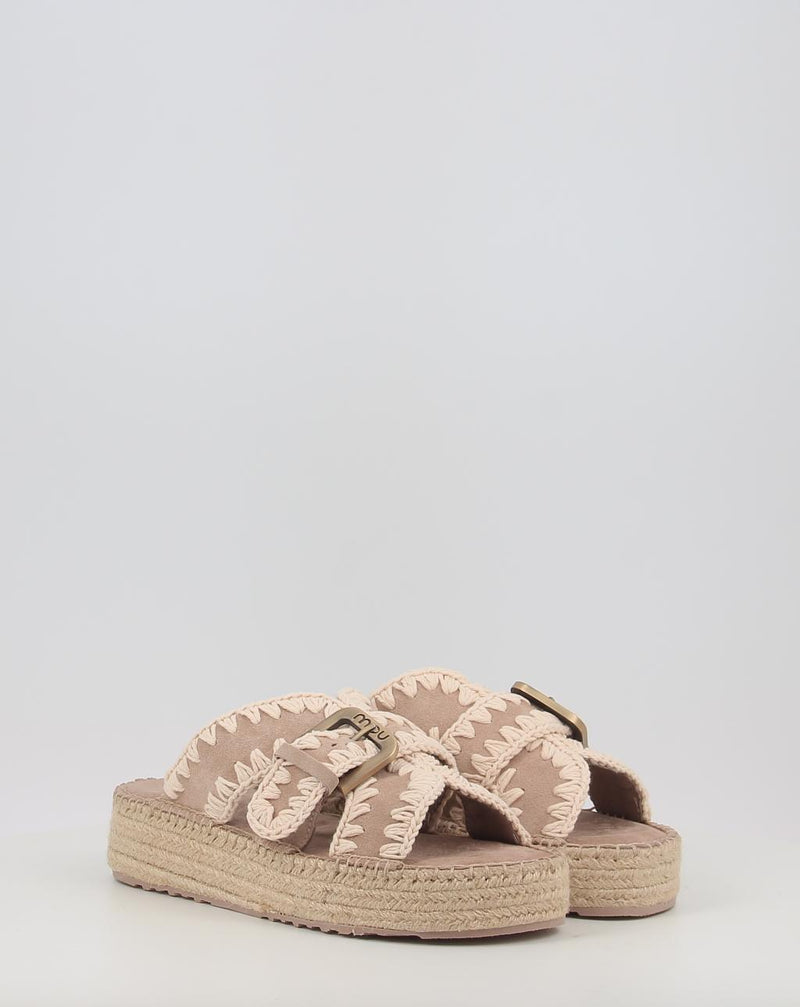 Sandalias MOU JUTE SANDAL taupe