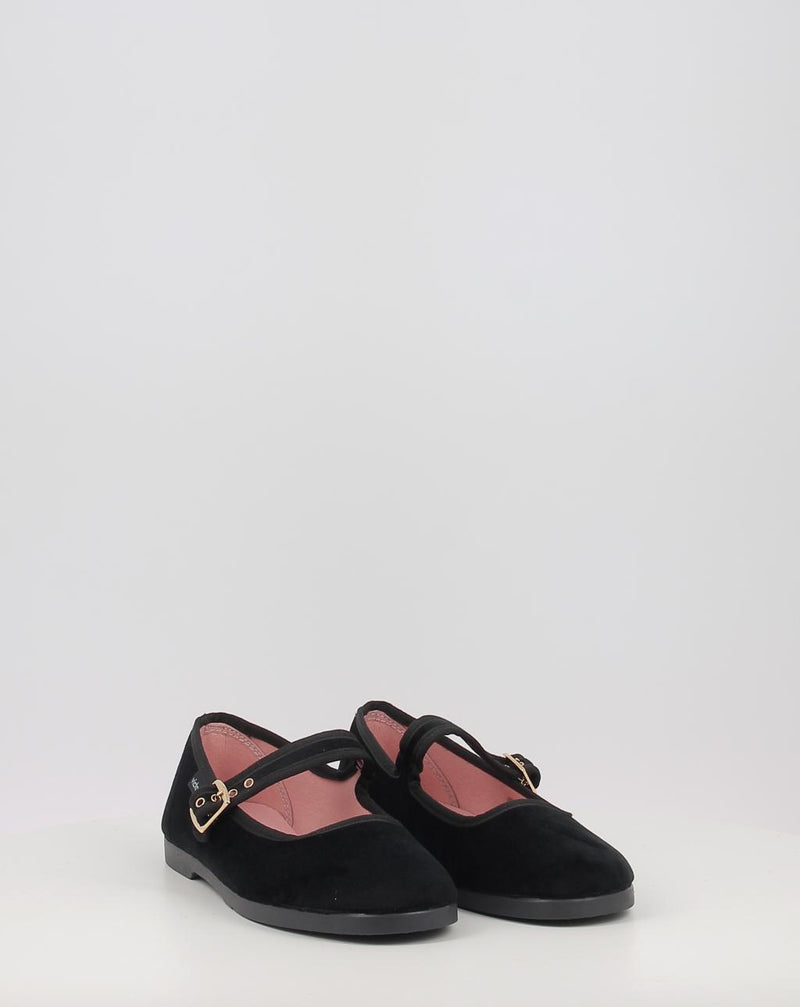 Bailarinas VICTORIA GONG-FU TERCIOPELO 1080111 negro