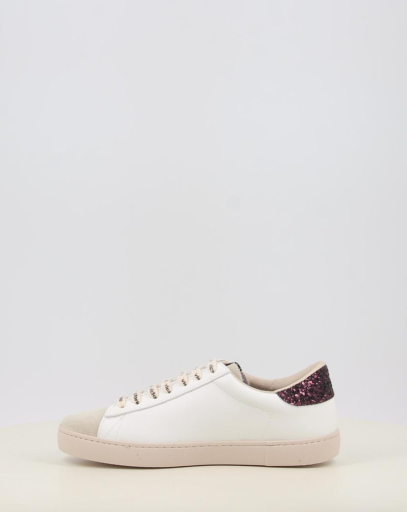 Zapatillas VICTORIA BERLÍN GLITTER CORDON LOGO 1126228 blanco