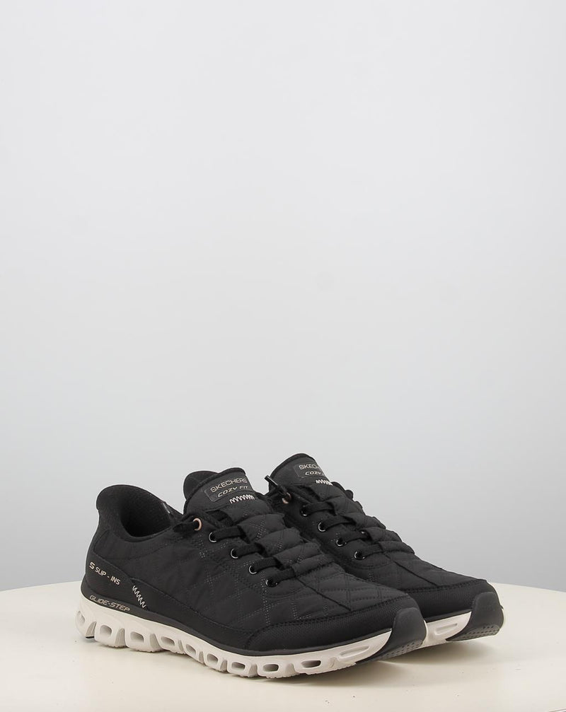 Zapatillas SKECHERS SLIP-INS: GLIDE-STEP - COZY FIT negro