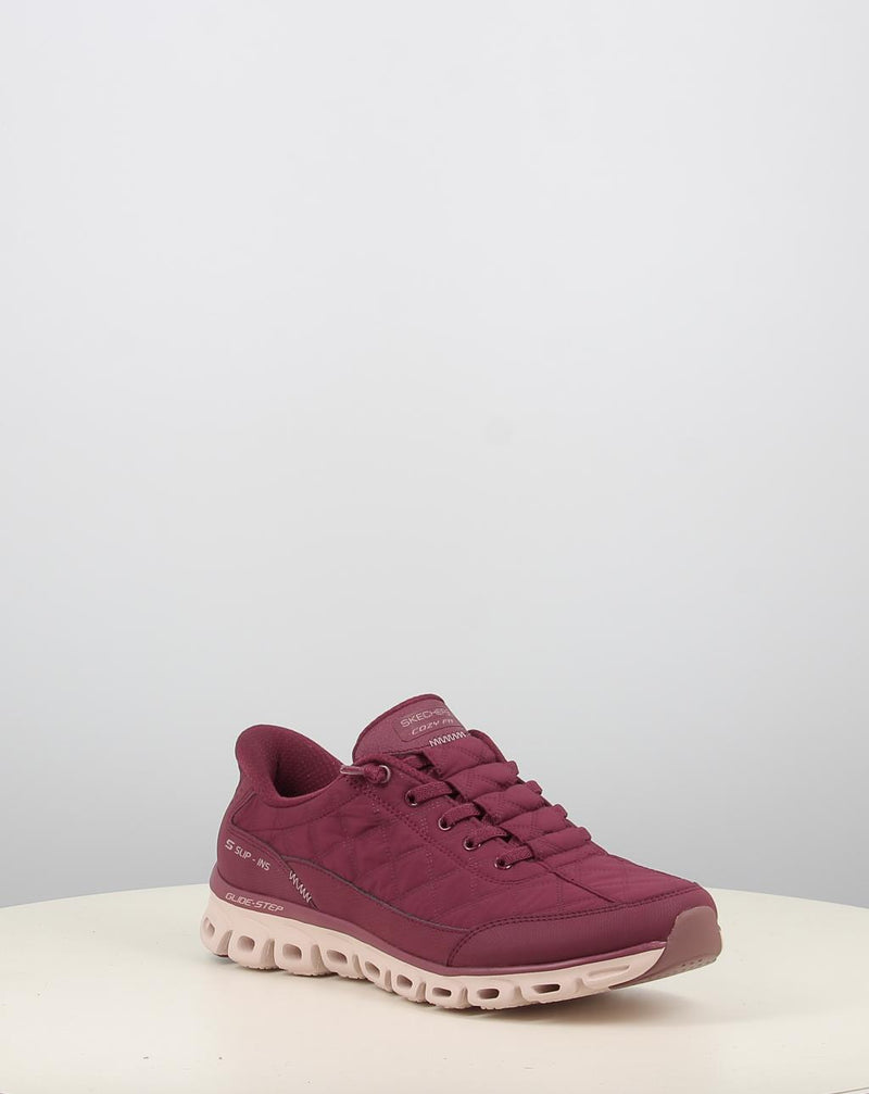 Zapatillas SKECHERS SLIP-INS: GLIDE-STEP - COZY FIT granate