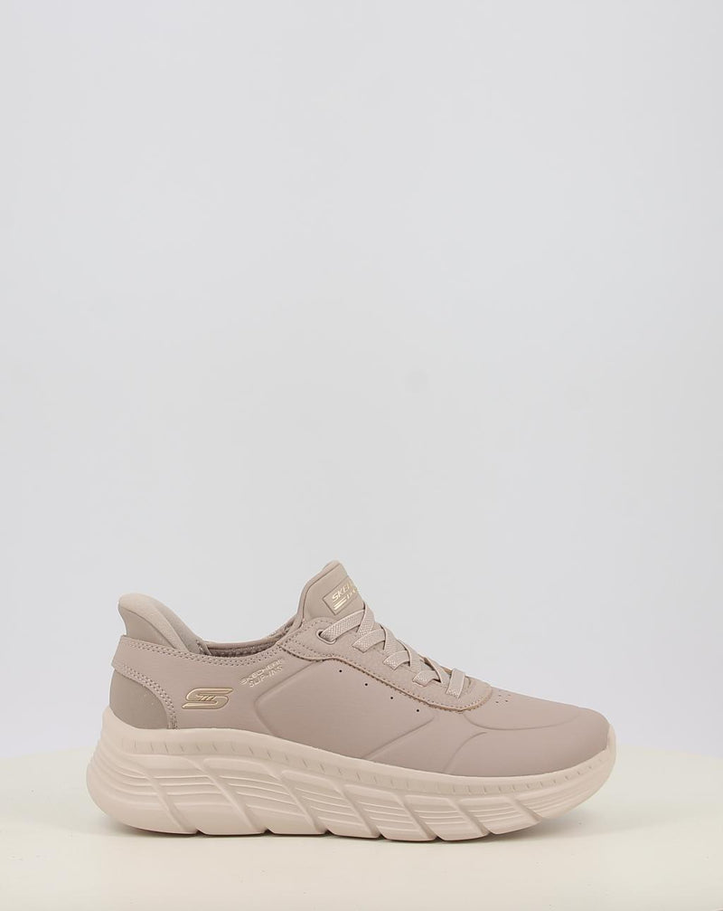 Zapatillas SKECHERS BOBS  B FLEX HI taupe