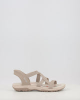 Sandalias SKECHERS SLIP-INS: REGGAE SLIM - STRETCH 163460 taupe