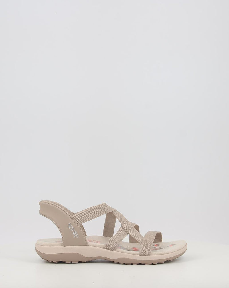 Sandalias SKECHERS SLIP-INS: REGGAE SLIM - STRETCH 163460 taupe