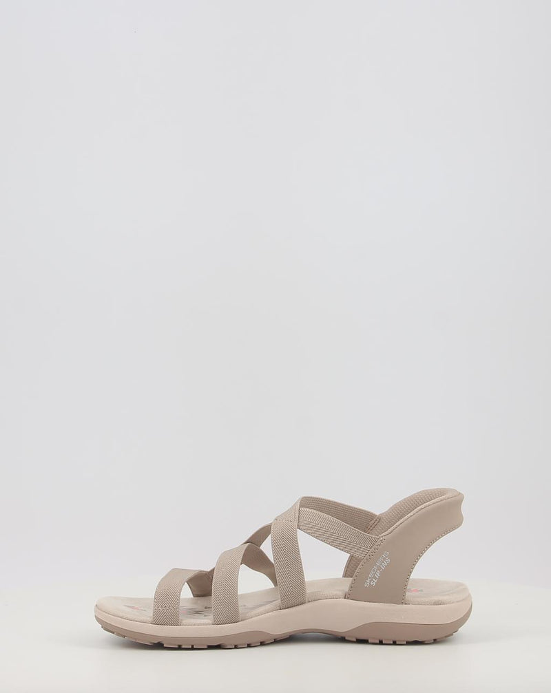 Sandalias SKECHERS SLIP-INS: REGGAE SLIM - STRETCH 163460 taupe