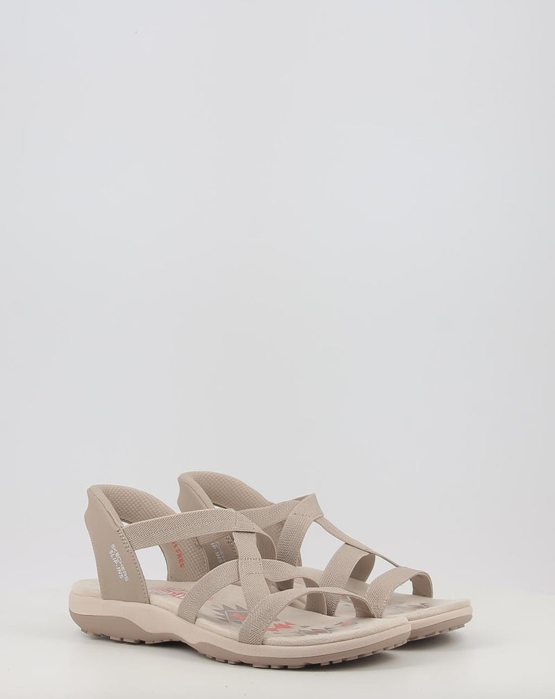 Sandalias SKECHERS SLIP-INS: REGGAE SLIM - STRETCH 163460 taupe