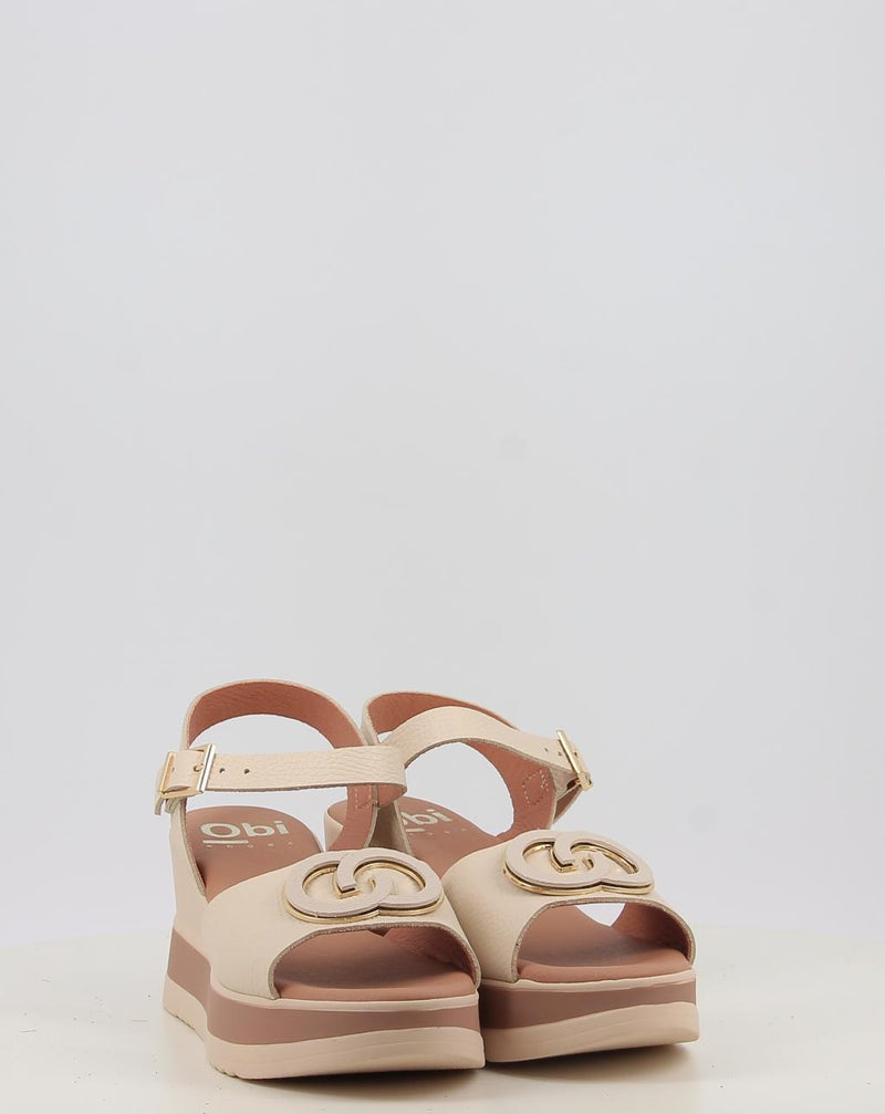 Sandalias OBI SHOES 6053 crema