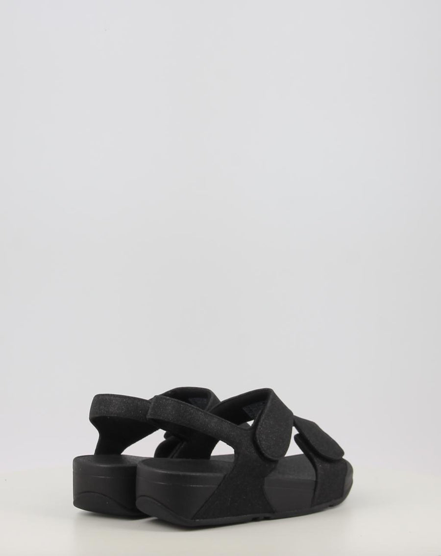 LULU ADJUSTABLE SHIMMERLUX BACK STRAP SANDALS