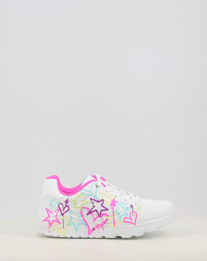 Zapatillas SKECHERS UNO LITE- EASY ZIP 310391L blanco