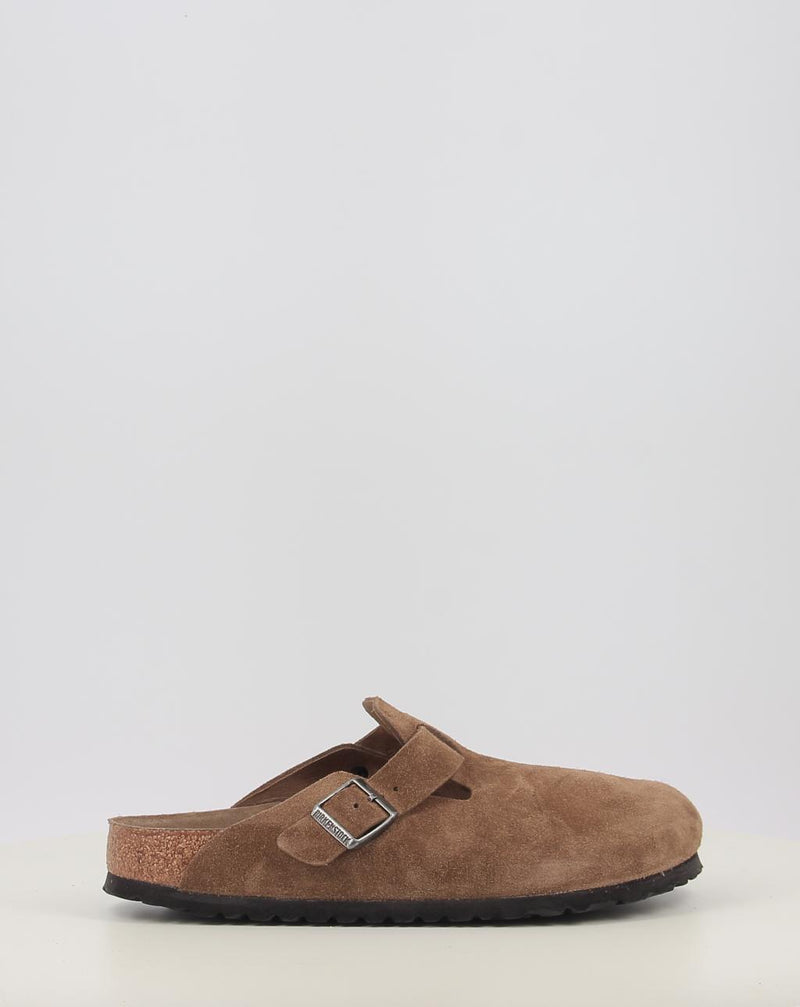 Zuecos BIRKENSTOCK BOSTON  SFB LEVE DARK TEA TONAL FB cuero