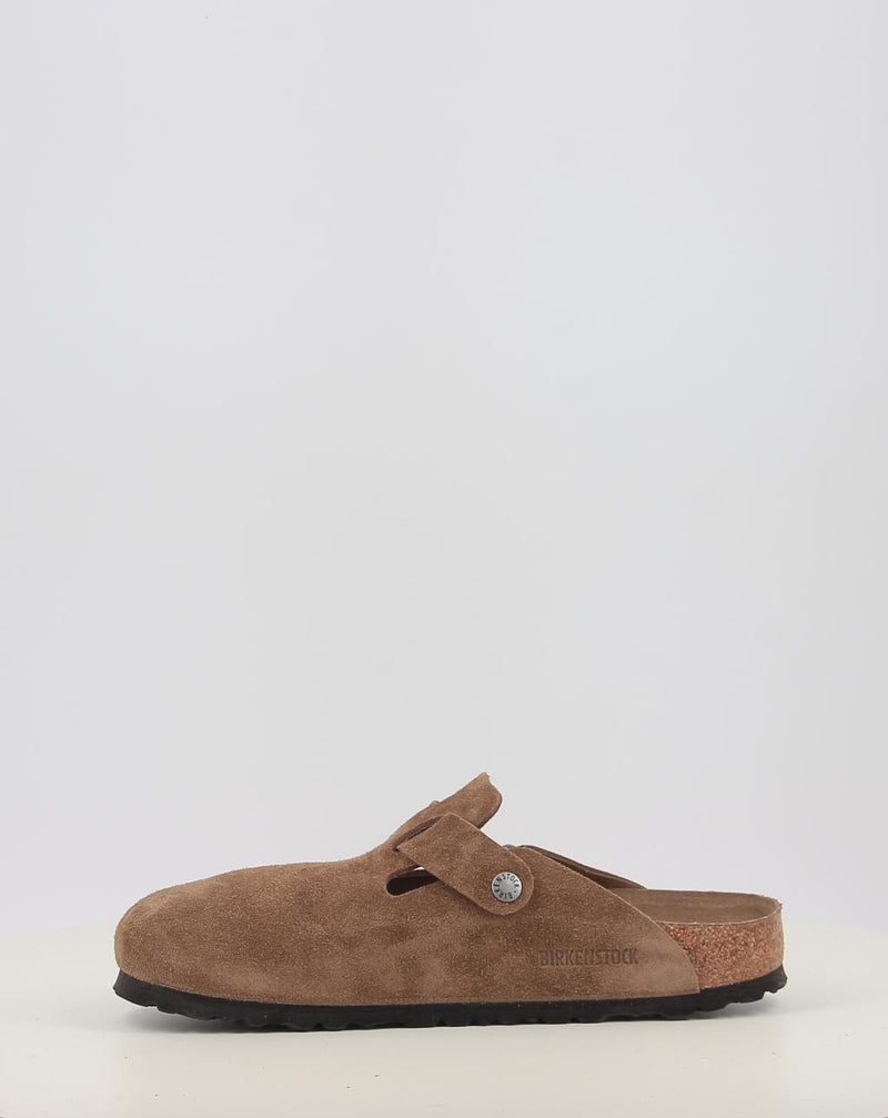 Zuecos BIRKENSTOCK BOSTON  SFB LEVE DARK TEA TONAL FB cuero