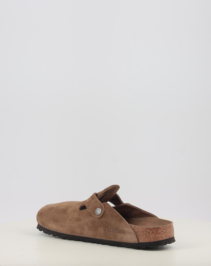 Zuecos BIRKENSTOCK BOSTON  SFB LEVE DARK TEA TONAL FB cuero
