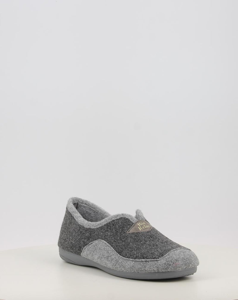 Zapatillas de Casa BIO RELAX PICOS 13910 gris
