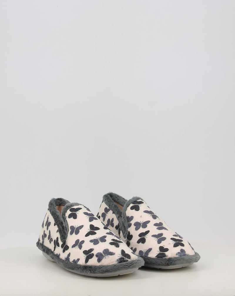 Zapatillas de Casa BIO RELAX MARIPOSA 4601 gris
