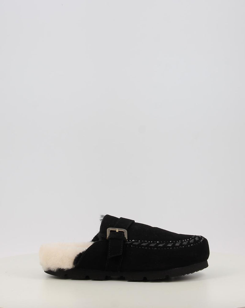 Zuecos MOU WINTER BIO LEATHER STITCHING negro