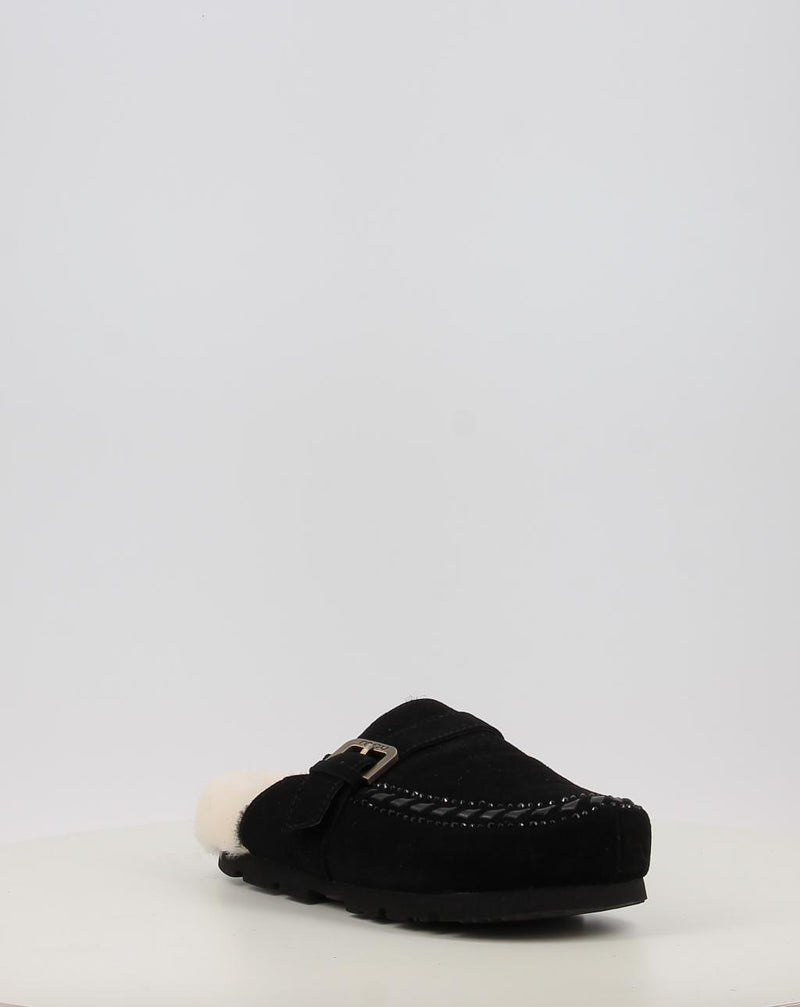 Zuecos MOU WINTER BIO LEATHER STITCHING negro