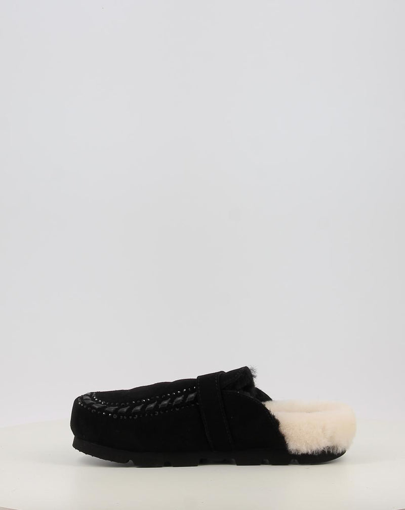Zuecos MOU WINTER BIO LEATHER STITCHING negro