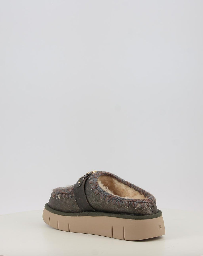 Zuecos MOU BOUNCE CLOG SPECIAL LEATHER bronce