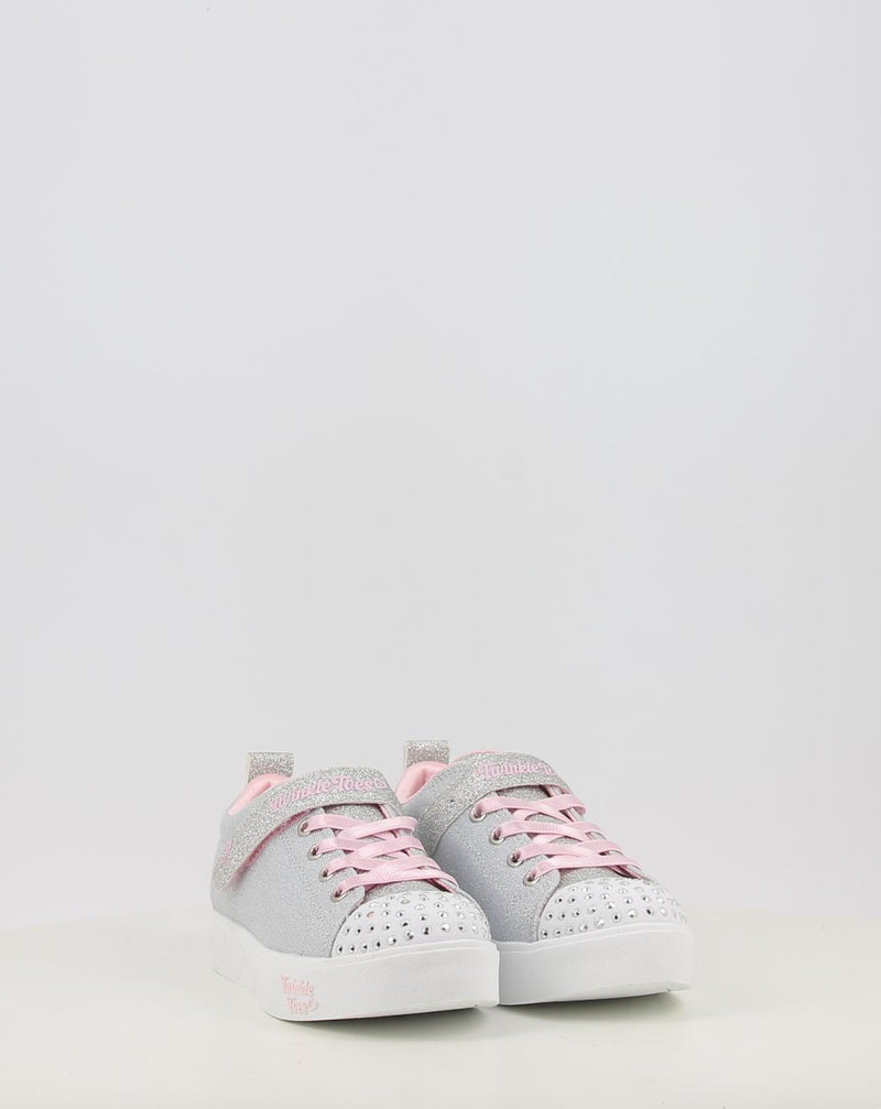 Zapatillas SKECHERS TWINKLE TOES: HEART STEPS - SHIMMER 314620L plata