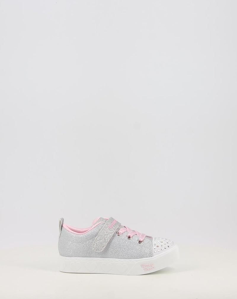 Zapatillas SKECHERS TWINKLE TOES: HEART STEPS - SHIMMER 314620N plata