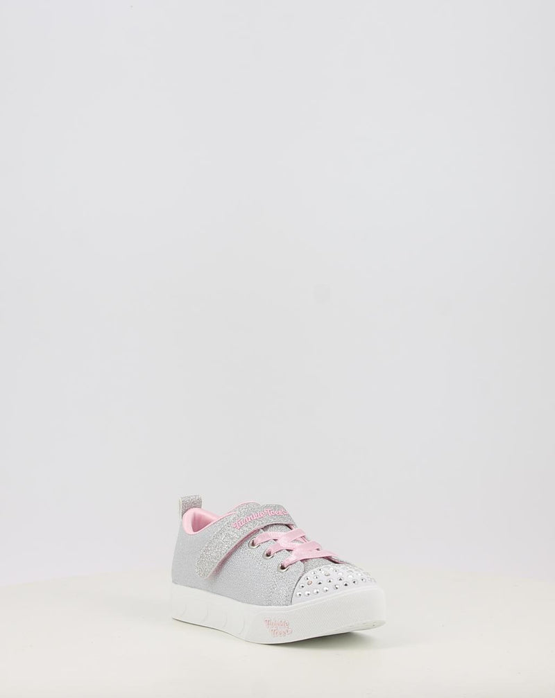 Zapatillas SKECHERS TWINKLE TOES: HEART STEPS - SHIMMER 314620N plata