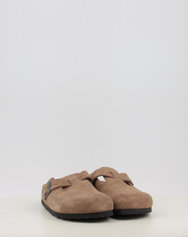 Zuecos BIRKENSTOCK BOSTON  SFB LEVE DARK TEA TONAL FB cuero
